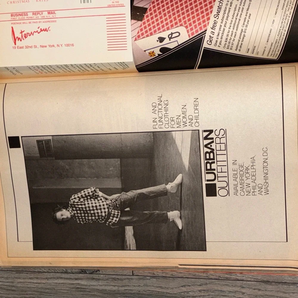 Andy Warhol Interview Magazine November 1984 Diane Lane Cover Vintage Fashion